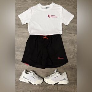 Black and Red Athletic Shorts